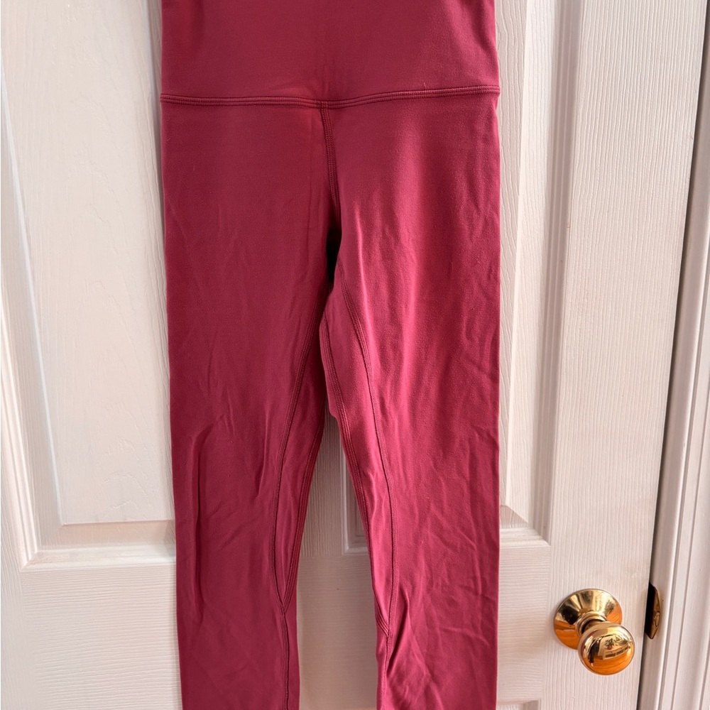 lululemon athletica Pink/Red Leggings cropped size 2